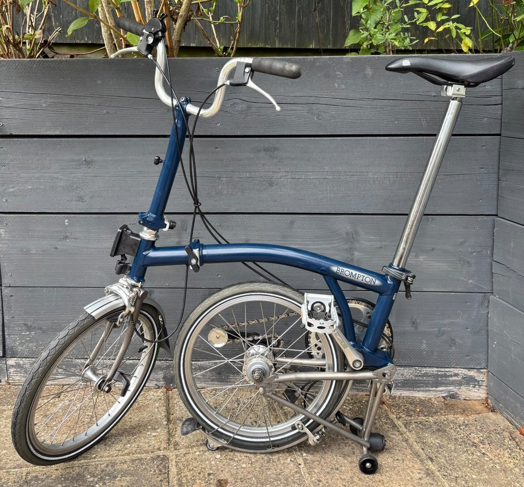 Brompton M3L-X Titanium C Line 3 speed Tempest Blue - Excellent Used Condition