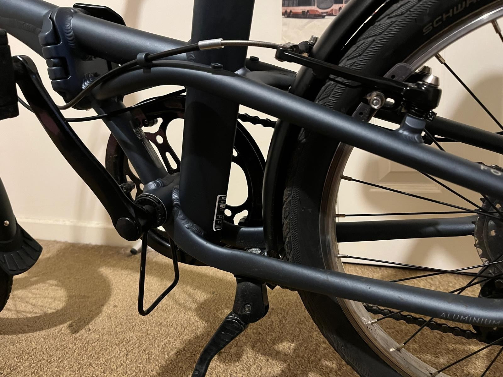 Decathlon Folding Bike btwin 500 Blue