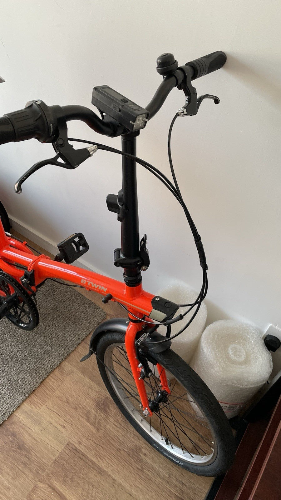 Decathlon Tilt 500 Folding Bike Bright Orange Very Good  Condition