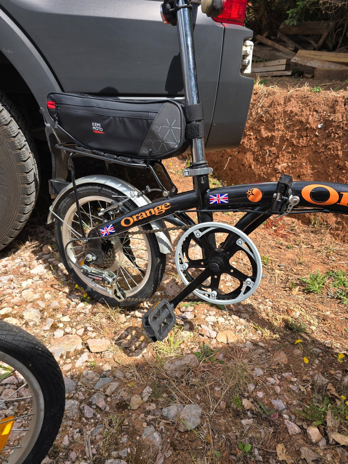 folding bicycles pair 6 speed shimano gears