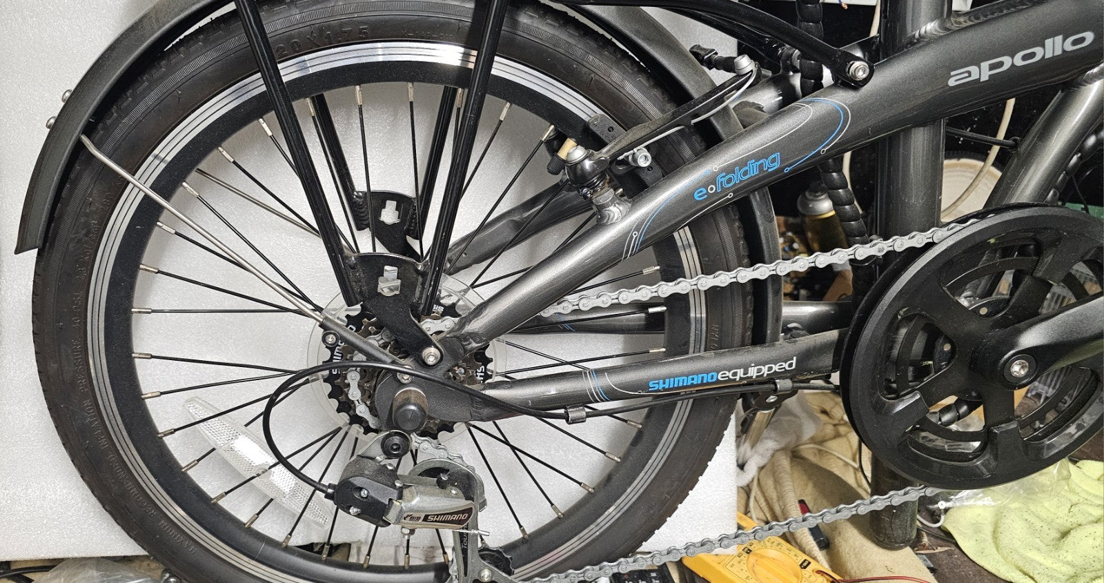 Apollo Transport 20" Wheel V Brake 6 Speed Folding Bike Grey Alloy A