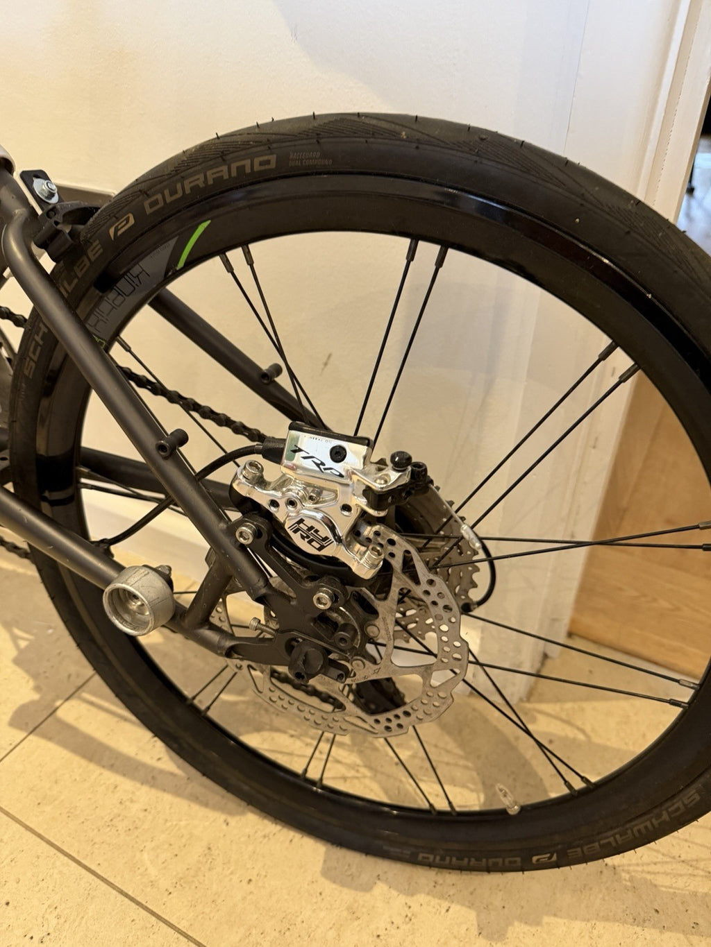 Vello Titanium Ultralight Folding Bike 451 Kinetix Pro Disc Wheels TRP Hydro