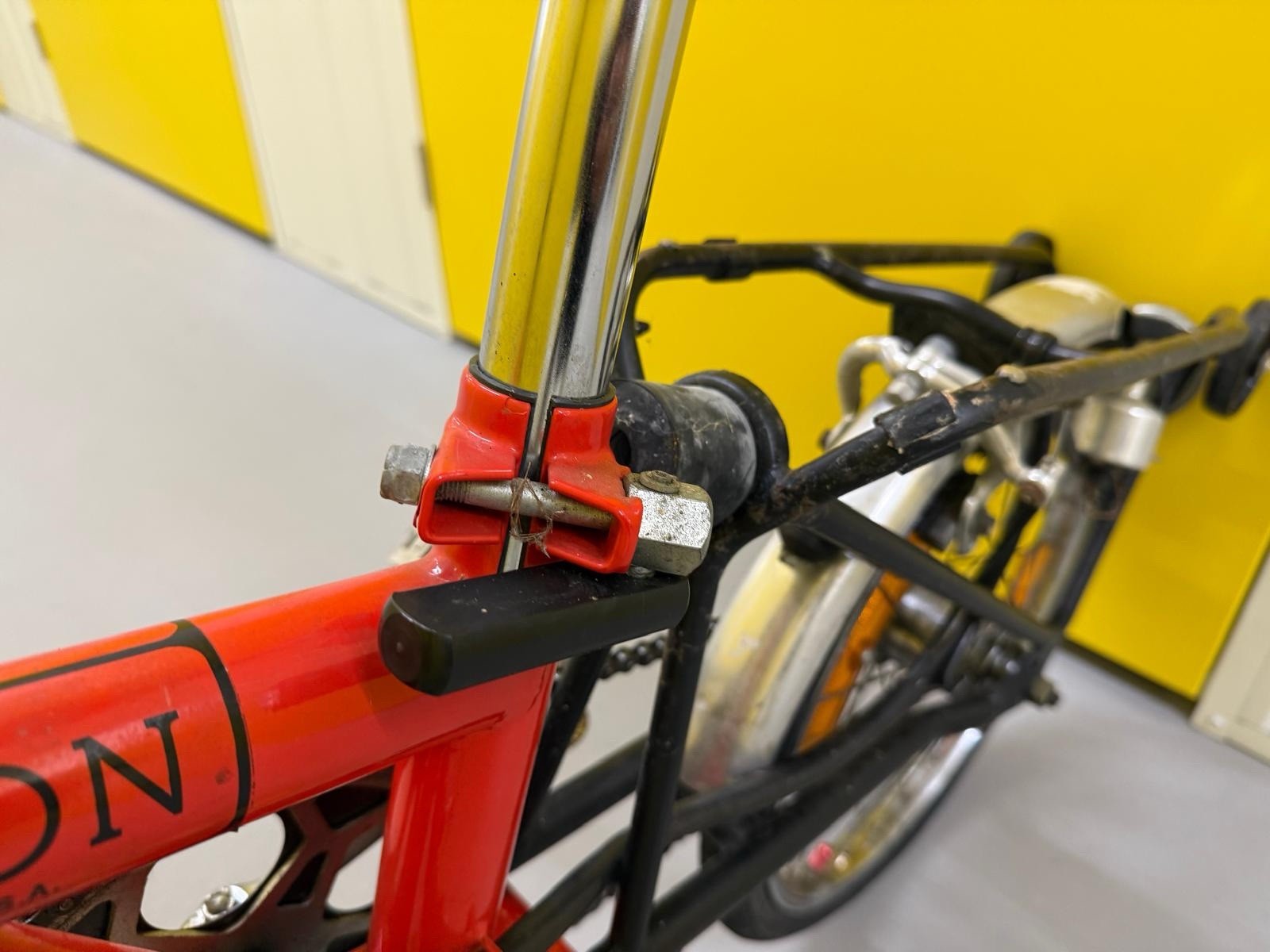 Brompton MK1 (3 Speed)  folding bicycle - Red