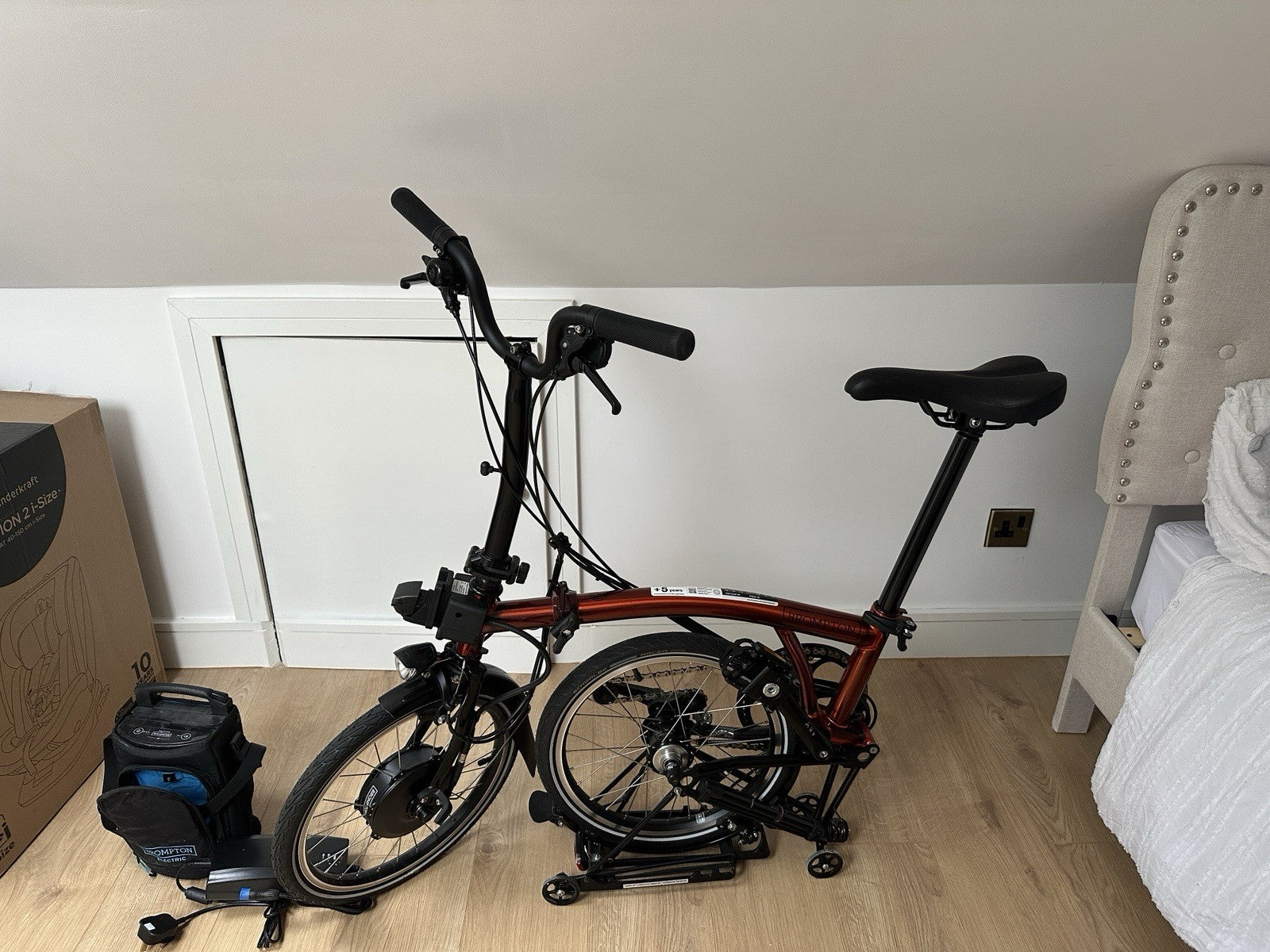 Brompton C Line Folding Bike M6L 2023 In Flame Lacquer Brand New