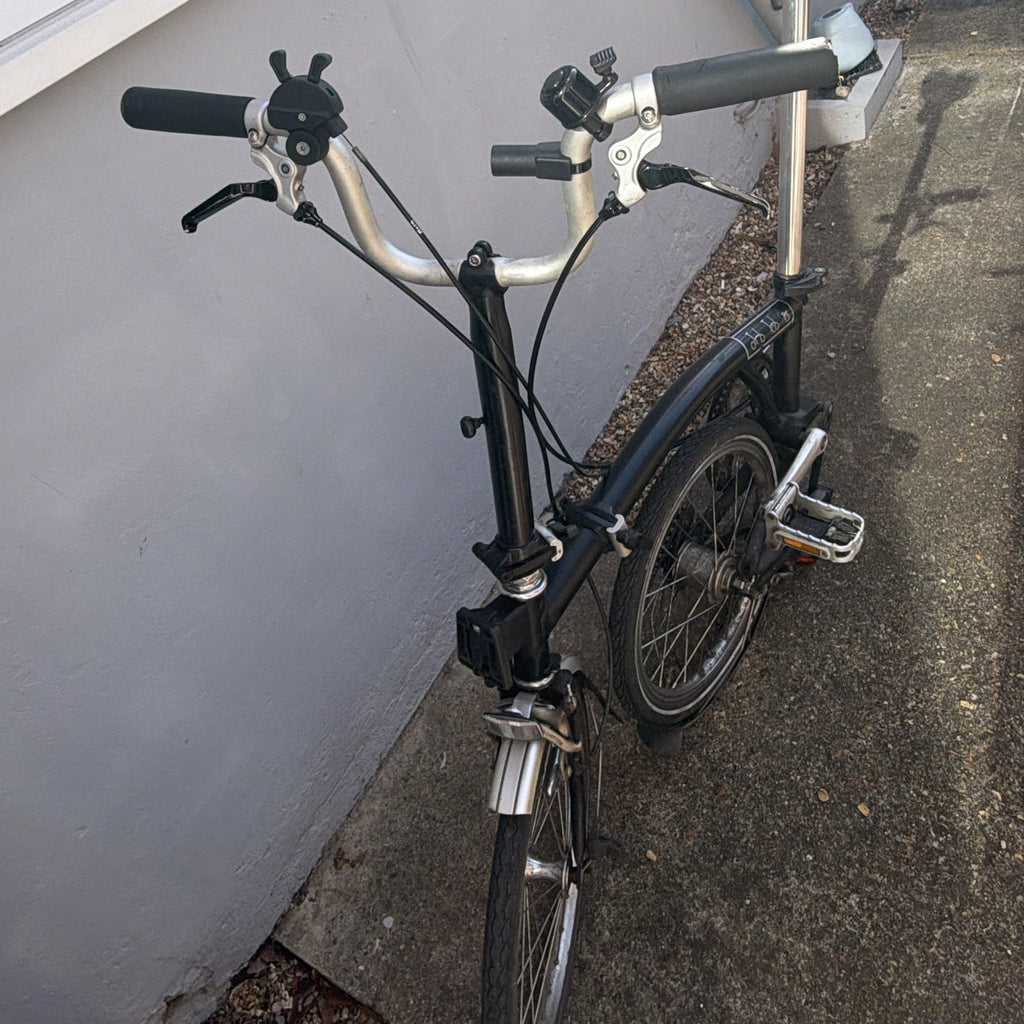 Brompton Folding Bike 16in Black Unisex Adults, Mechanical Rim Brakes