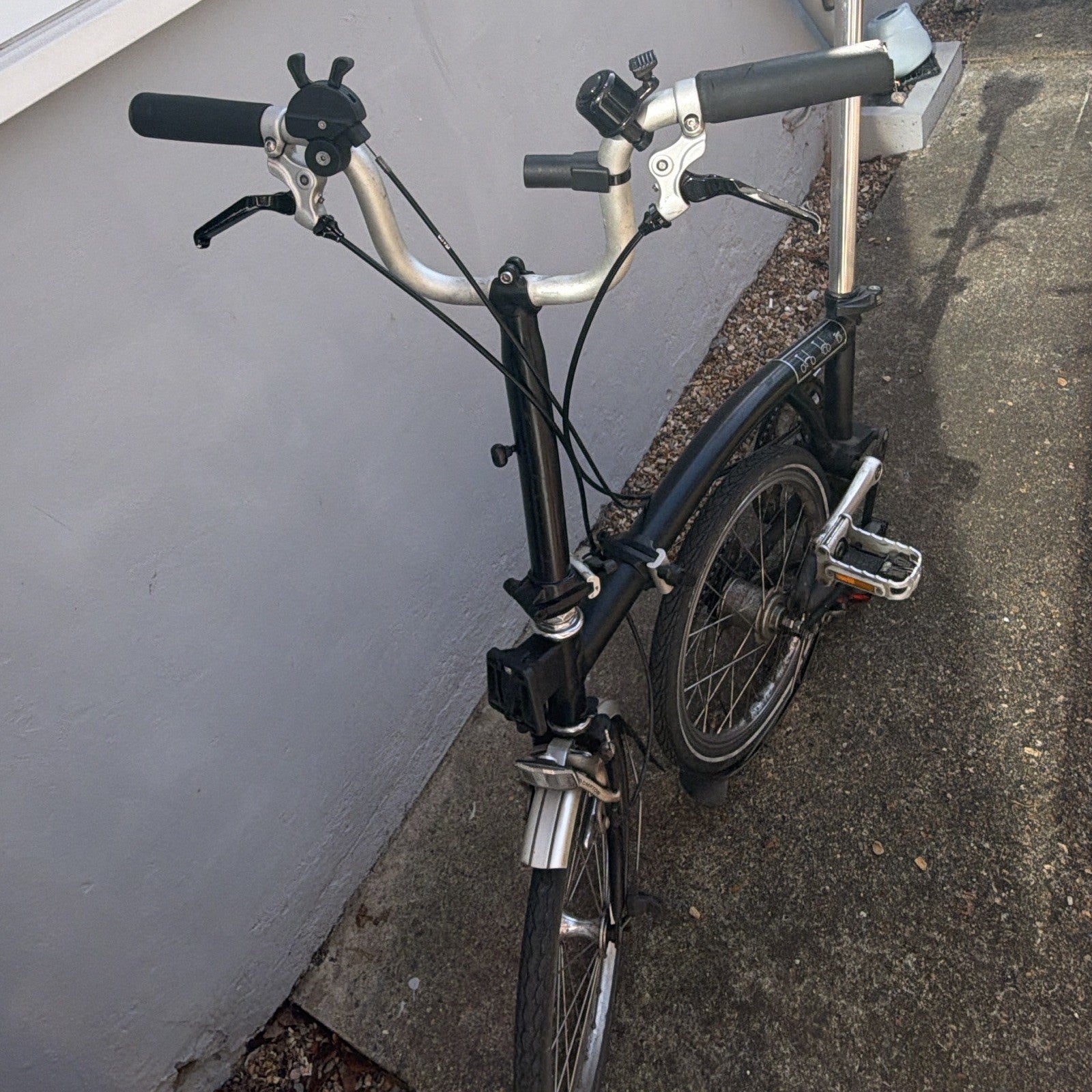 Brompton Folding Bike 16in Black Unisex Adults, Mechanical Rim Brakes
