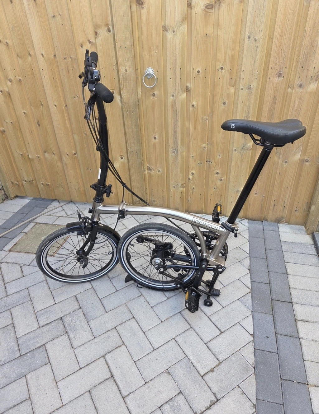 Brompton C Line H6L (6 Speed)  folding bicycle - Nickel Edition