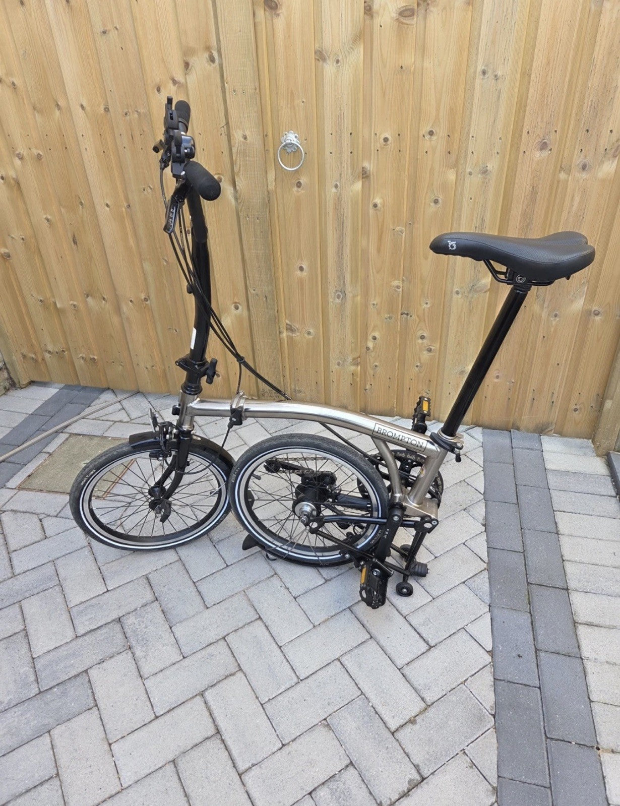 Brompton C Line H6L (6 Speed)  folding bicycle - Nickel Edition