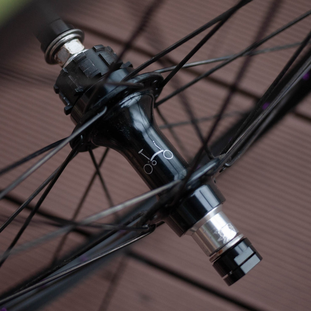 Brompton 1/2 speed Black Edition Superlight Wheelset Schwalbe One Tan Wall