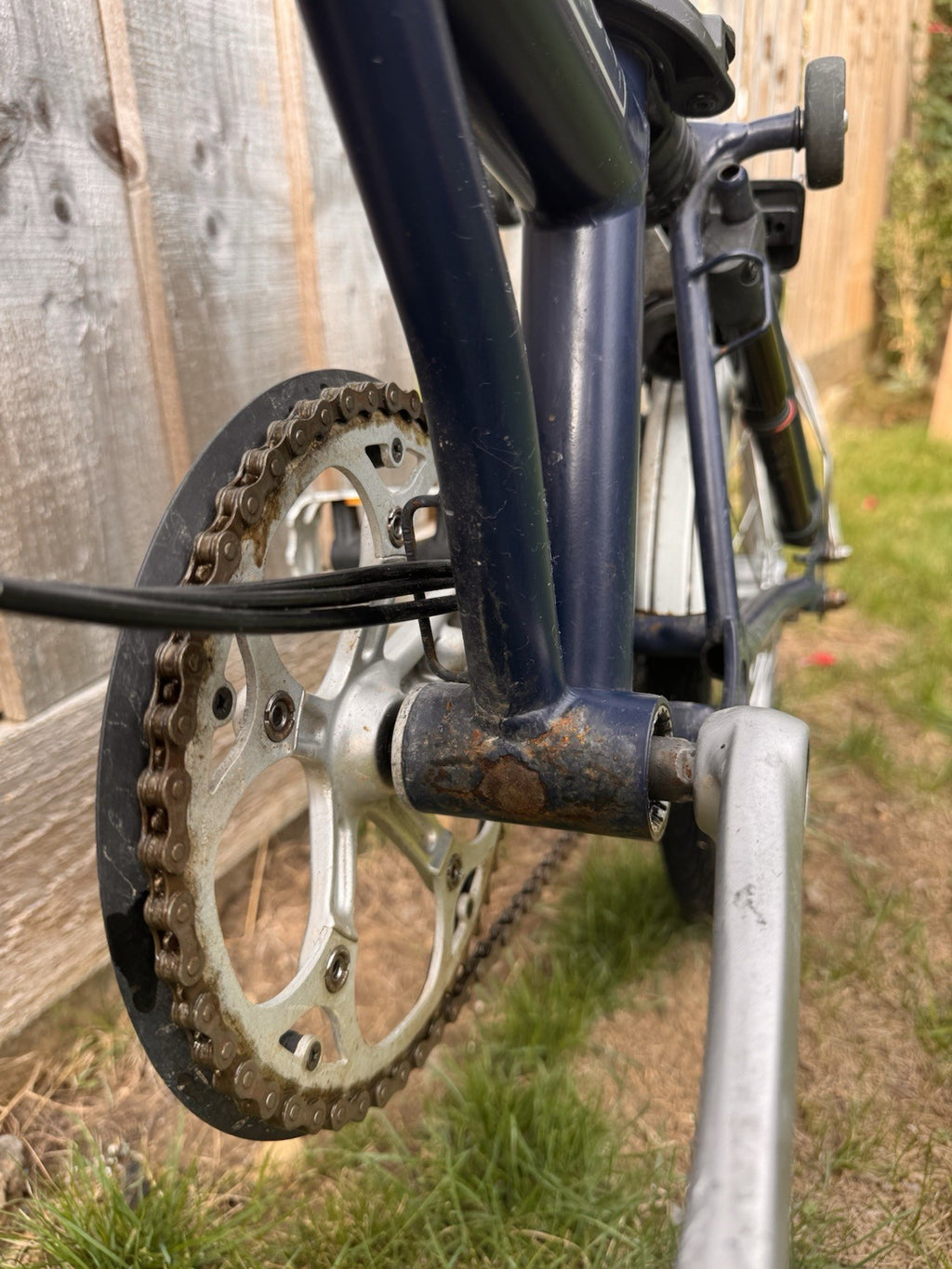 Brompton 16in Folding Bike Blue 3-Speed Hub Gears Mudguards Reflectors