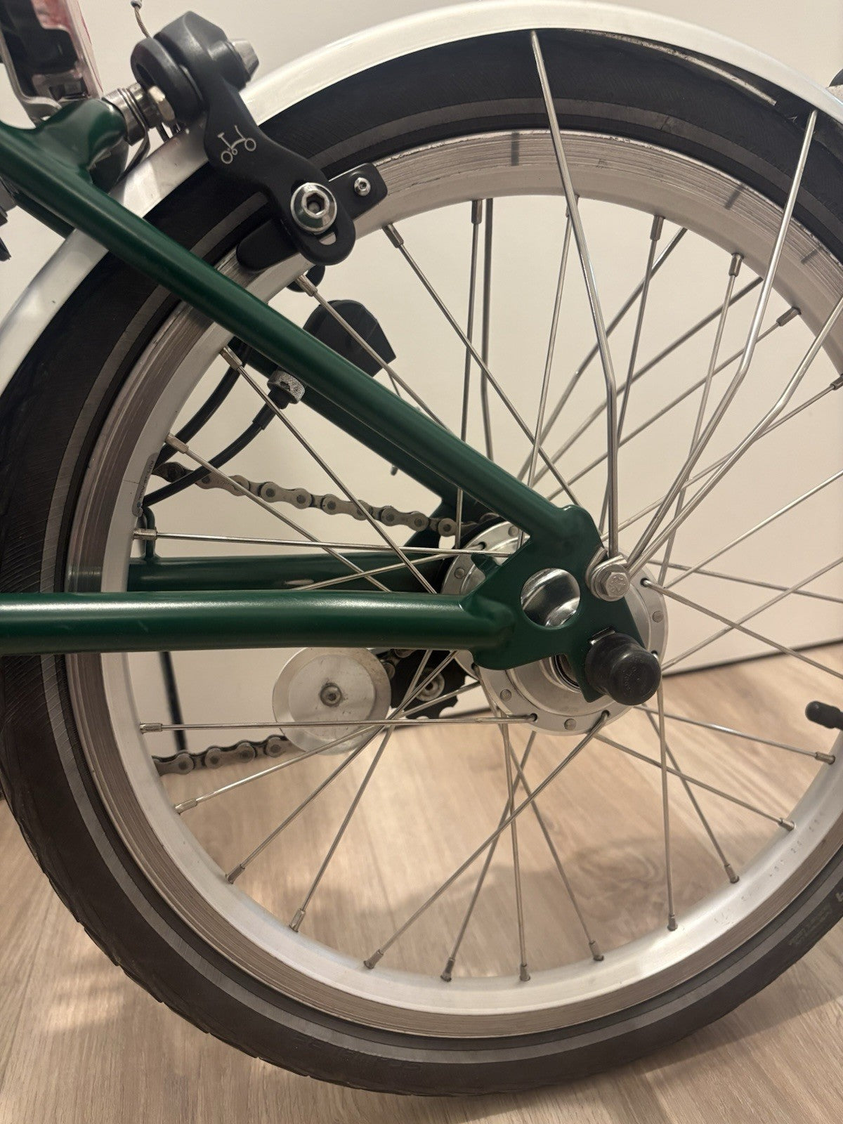 Brompton Green Folding Bike M3L serviced