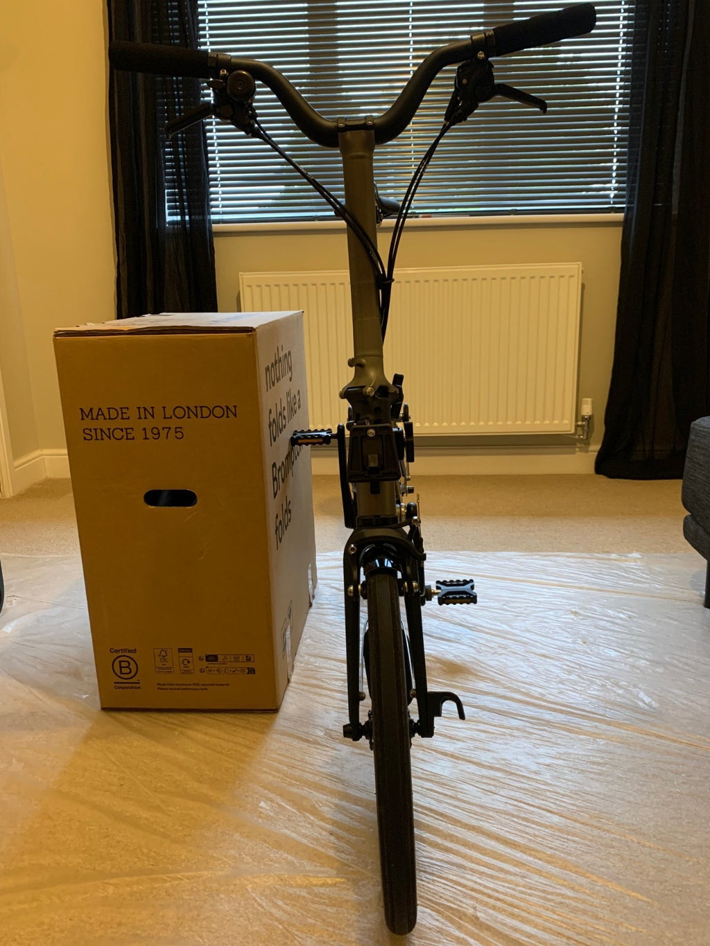 Brompton T Line 2026 12-Speed, Titanium, Mid Handlebar