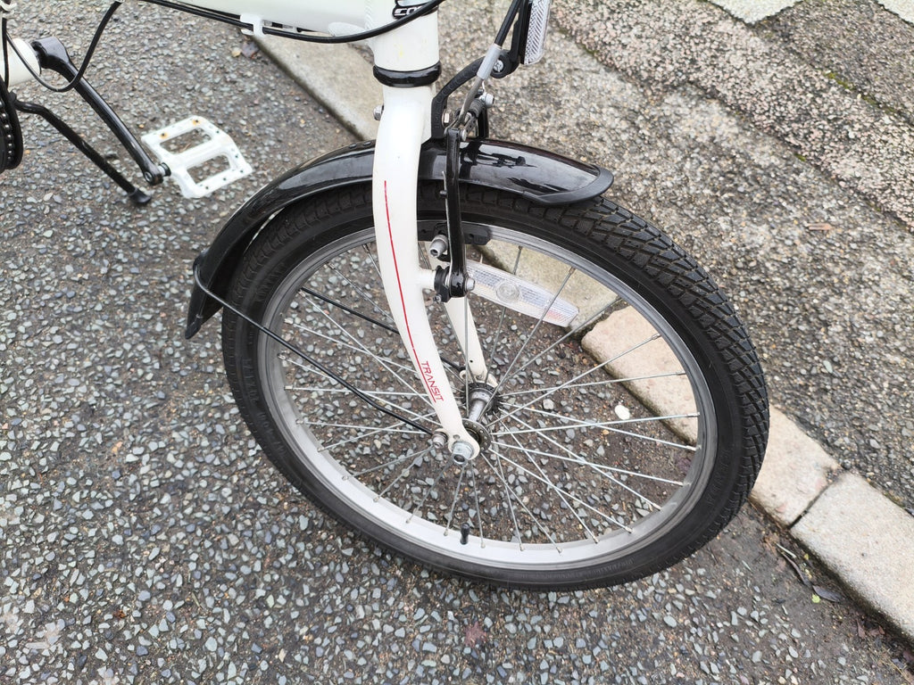 Carrera Transit Lightweight Folding Bike  Aluminium White