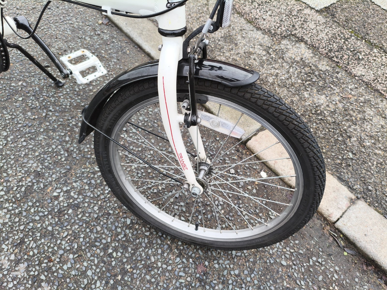 Carrera Transit Lightweight Folding Bike  Aluminium White