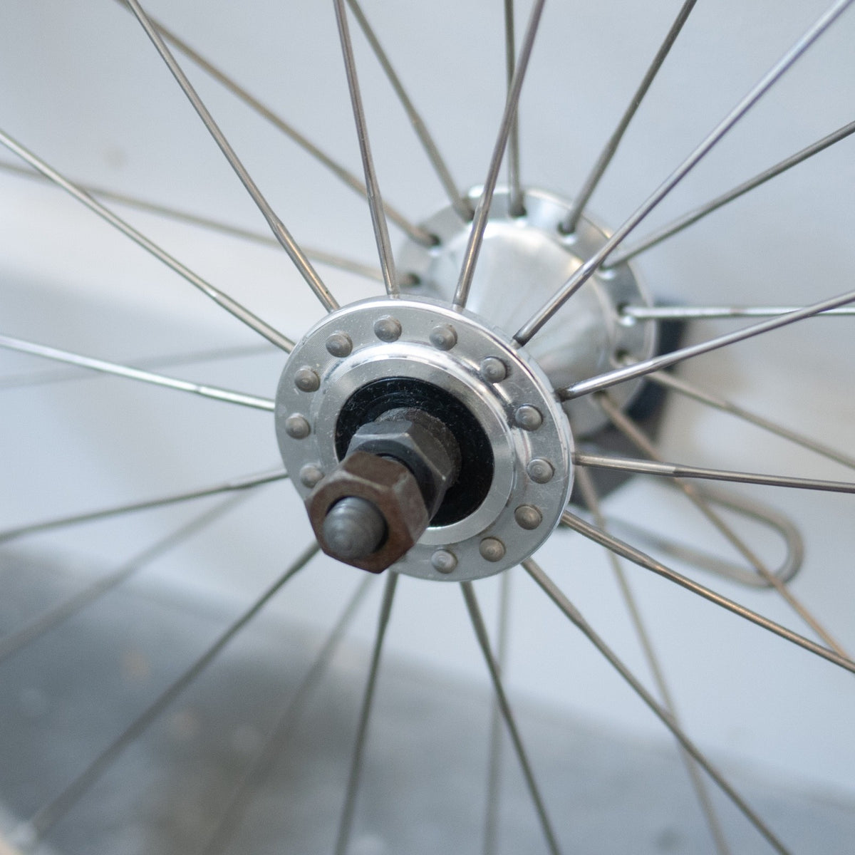 Brompton 2 Speed Front Wheel Rear Wheel Superlight Double Butted Silver  E Hook
