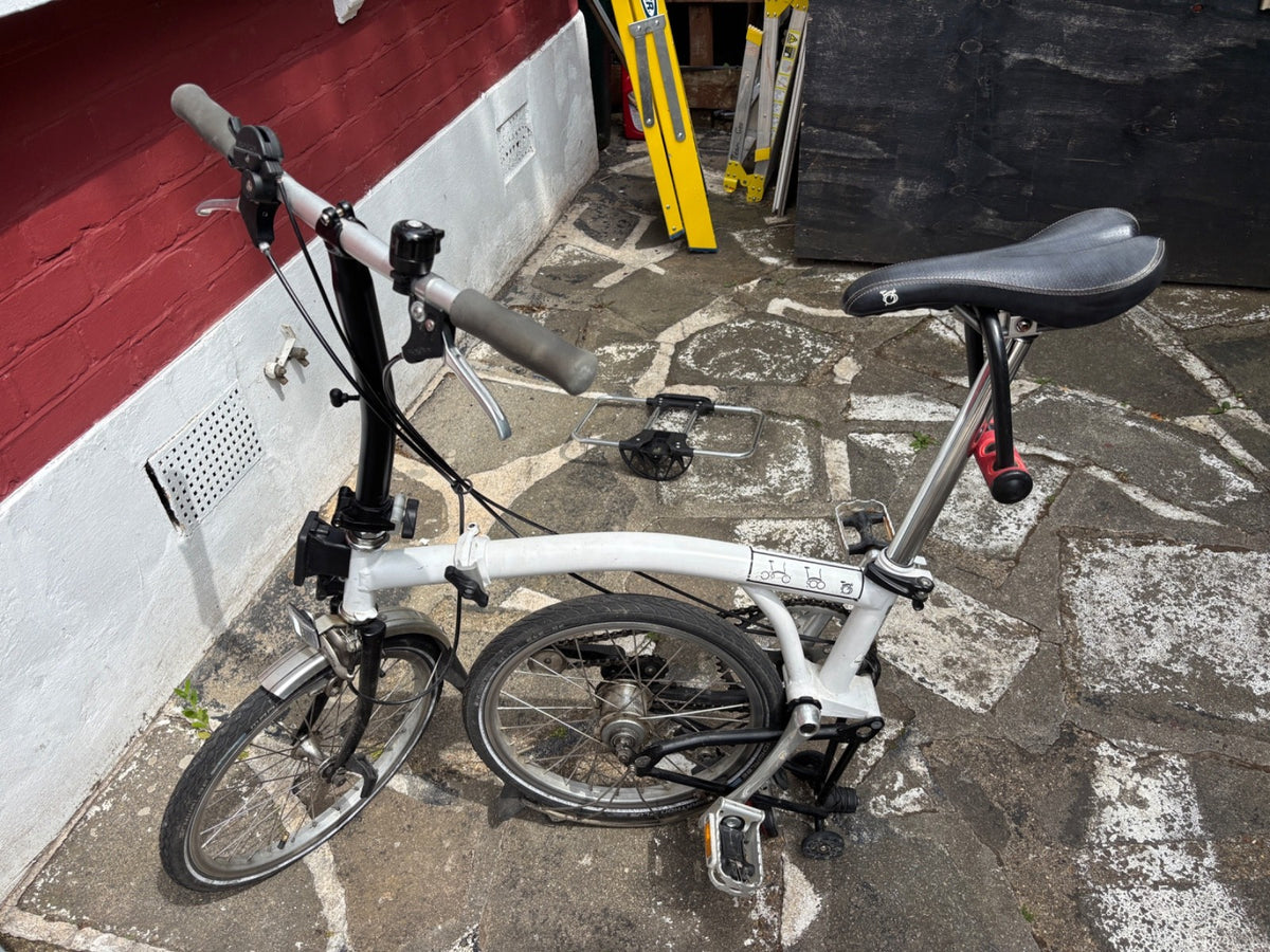 Brompton Folding Bike 3 Speed White 2012 Made in England