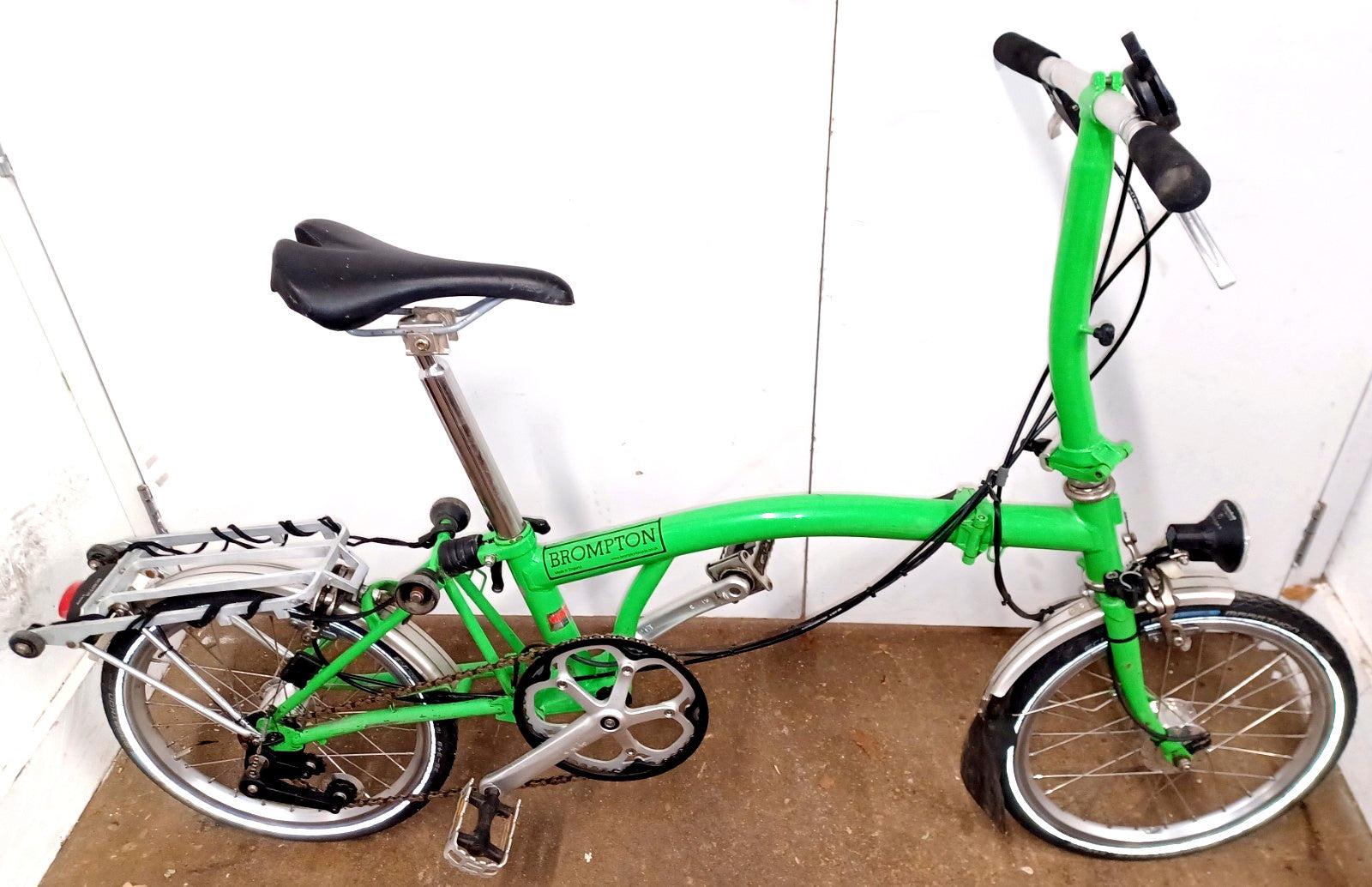 Brompton 3 Speed Folding Bike in Green 2008 Model.