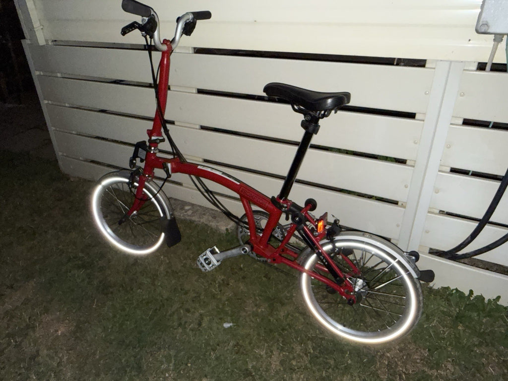 Brompton C Line Explore - House Red. High Handlebars