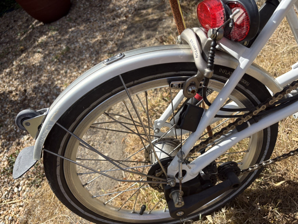 Brompton M3L Folding Bike 3Speed, Papyrus White Excellent Condition, Barely Used