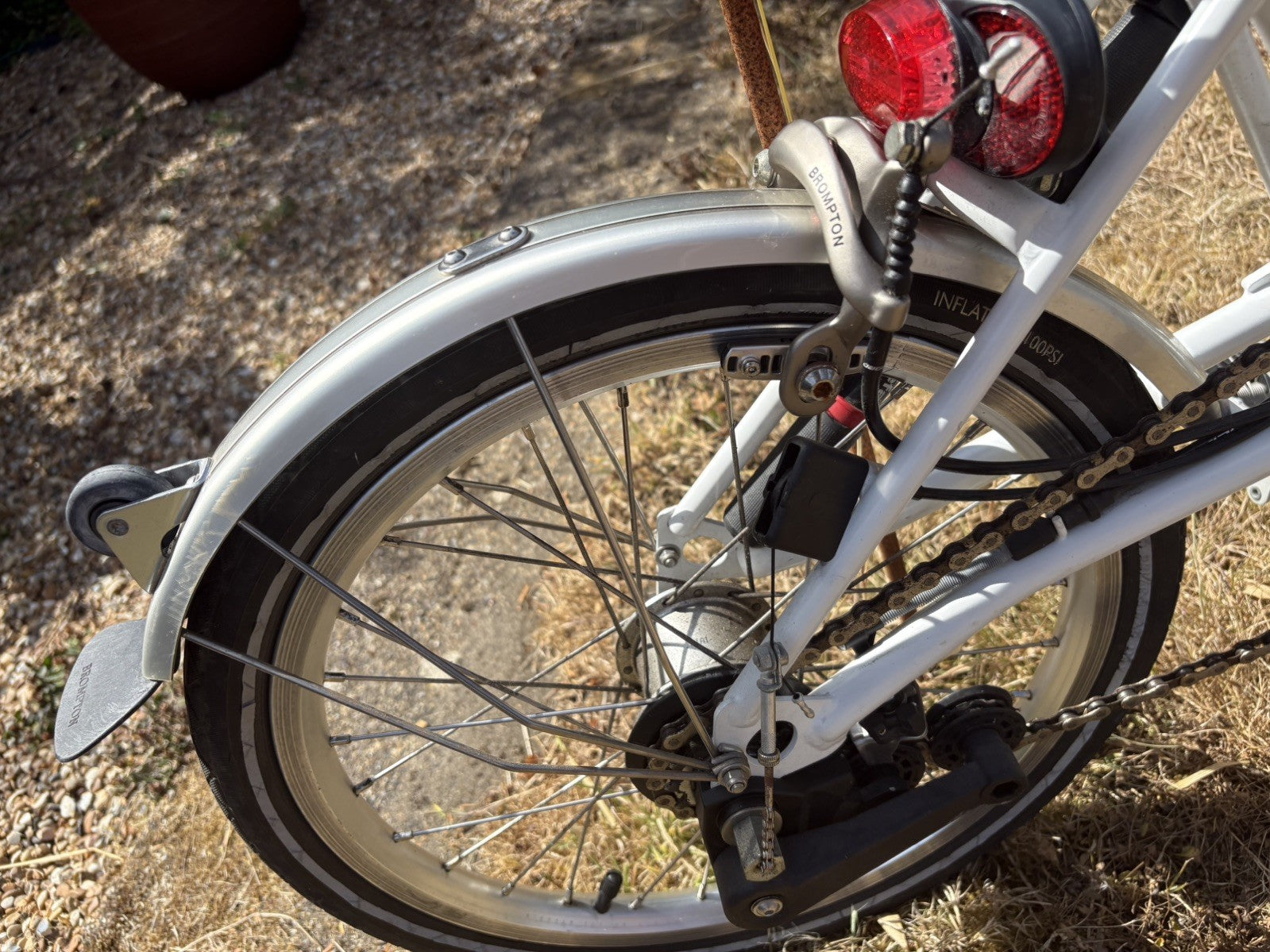 Brompton M3L Folding Bike 3Speed, Papyrus White Excellent Condition, Barely Used