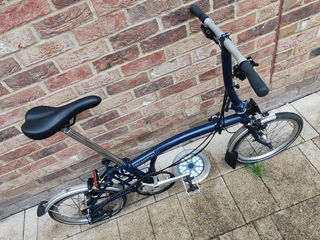 Brompton S6LFolding Bike 2021 Blue 6 Speed Mudguards 16" Wheels