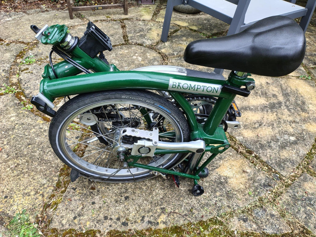 Brompton folding bike 3 speed - racing green - very good condition