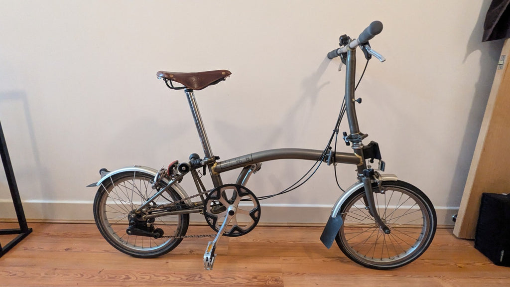 Brompton S3L, 2008 – Original Raw Lacquer – Excellent Condition – Leather Saddle