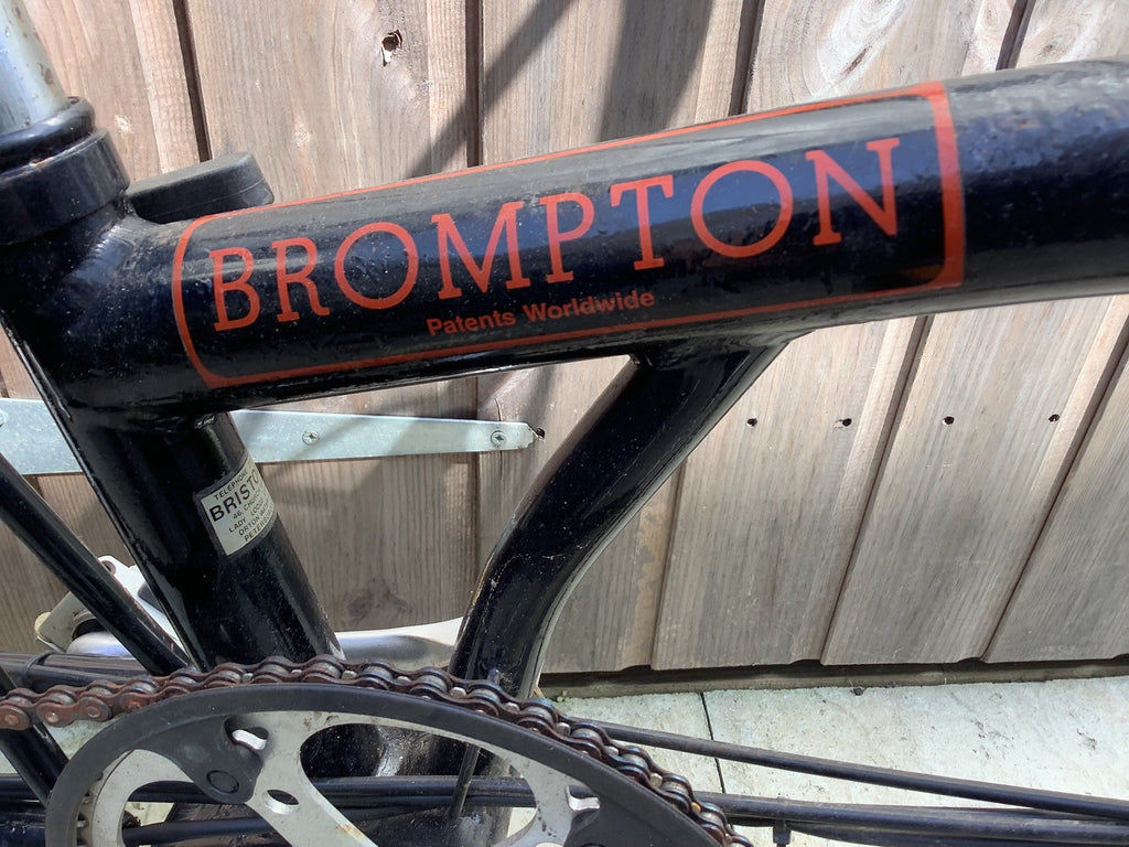 Vintage Original Low Mileage Brompton C Line 5 Gear 1988 T5M and Storage Bag