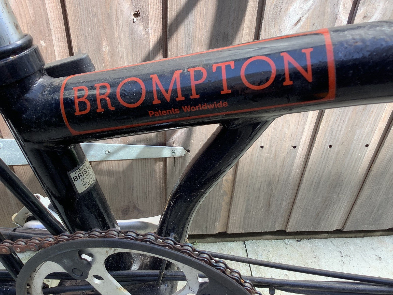Vintage Original Low Mileage Brompton C Line 5 Gear 1988 T5M and Storage Bag