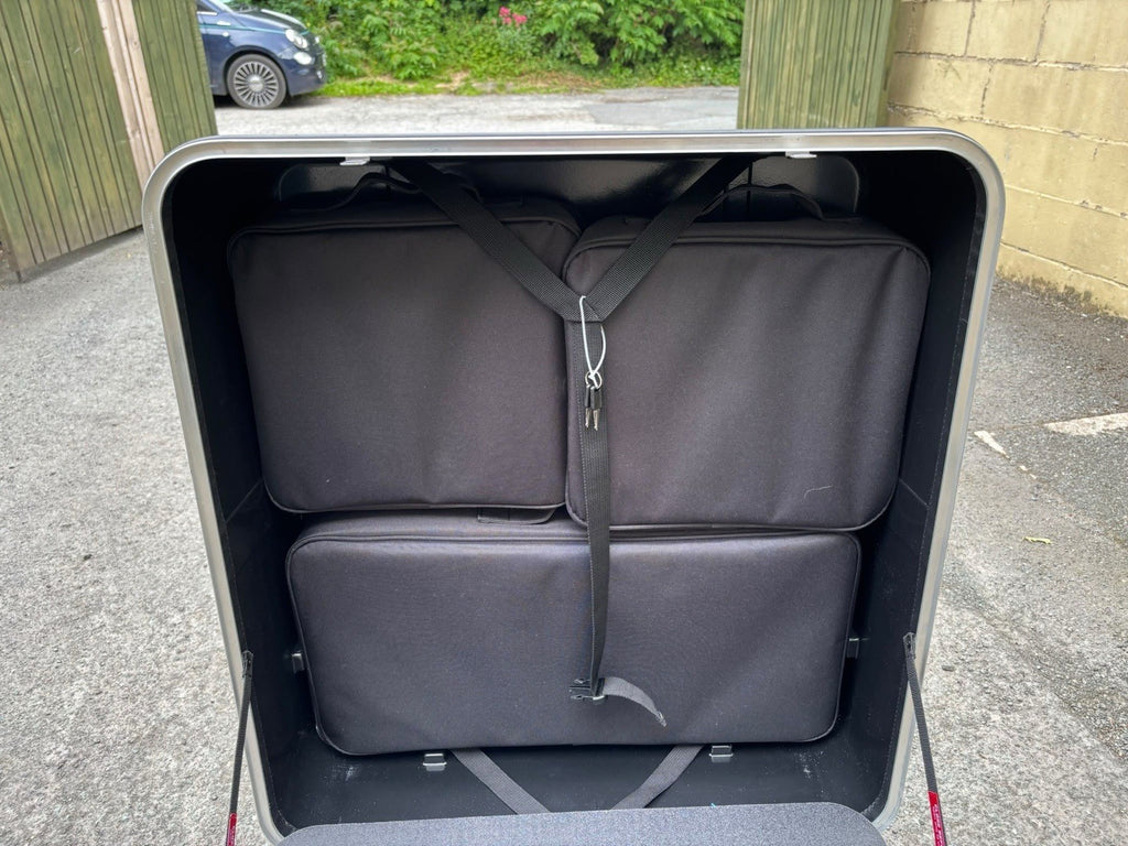 AMAZING BROMPTON B&W GARAGE/BIKE CASE WITH EXTRA SPACE FOR LUGGAGE