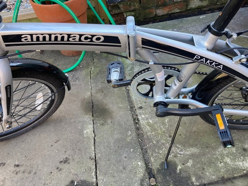 Ammaco Pakka Lite 20 Inch Wheel 6 Speed Alloy Folding Bike Silver
