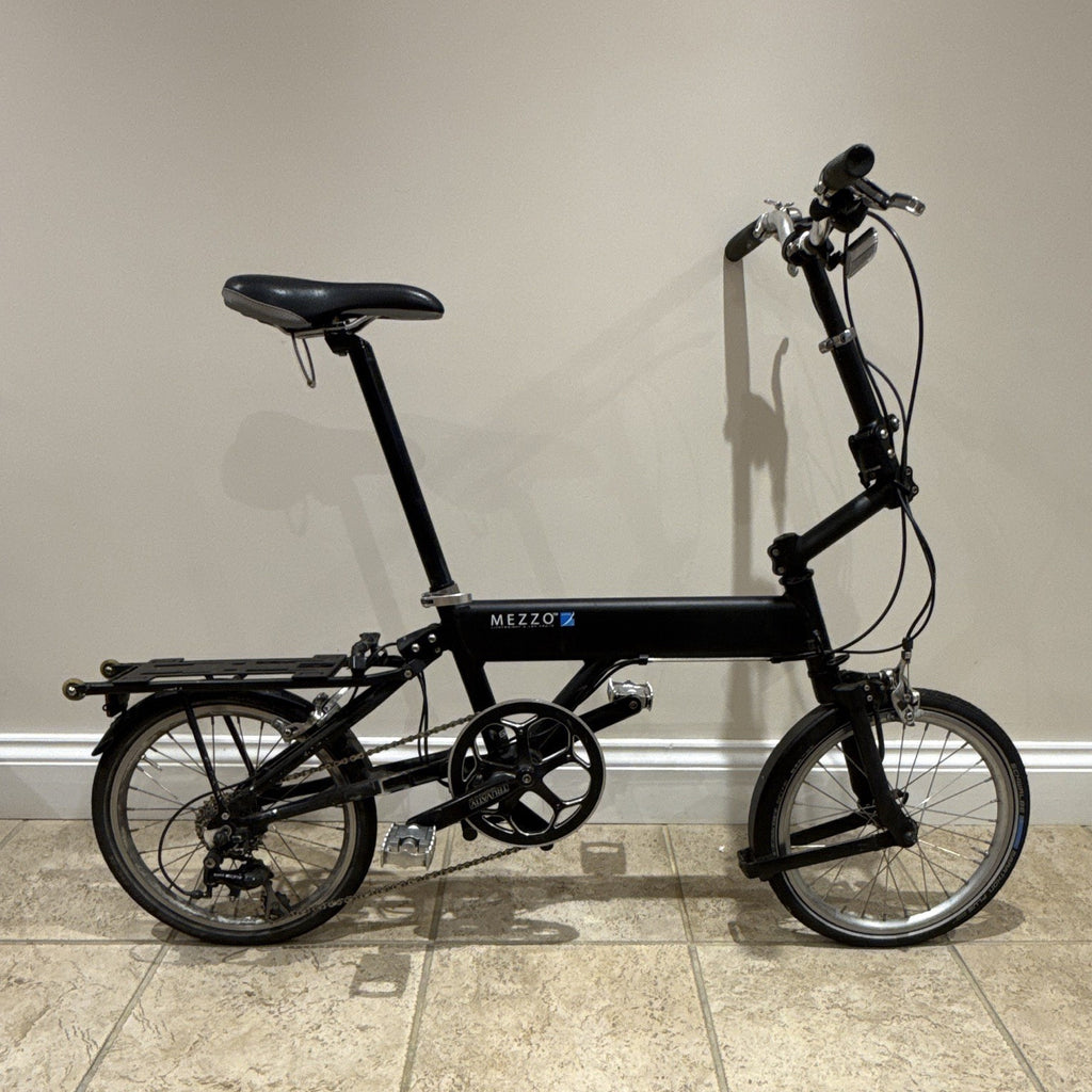 Mezzo D9 Folding Bike, 16inch Wheels,  Black Frame