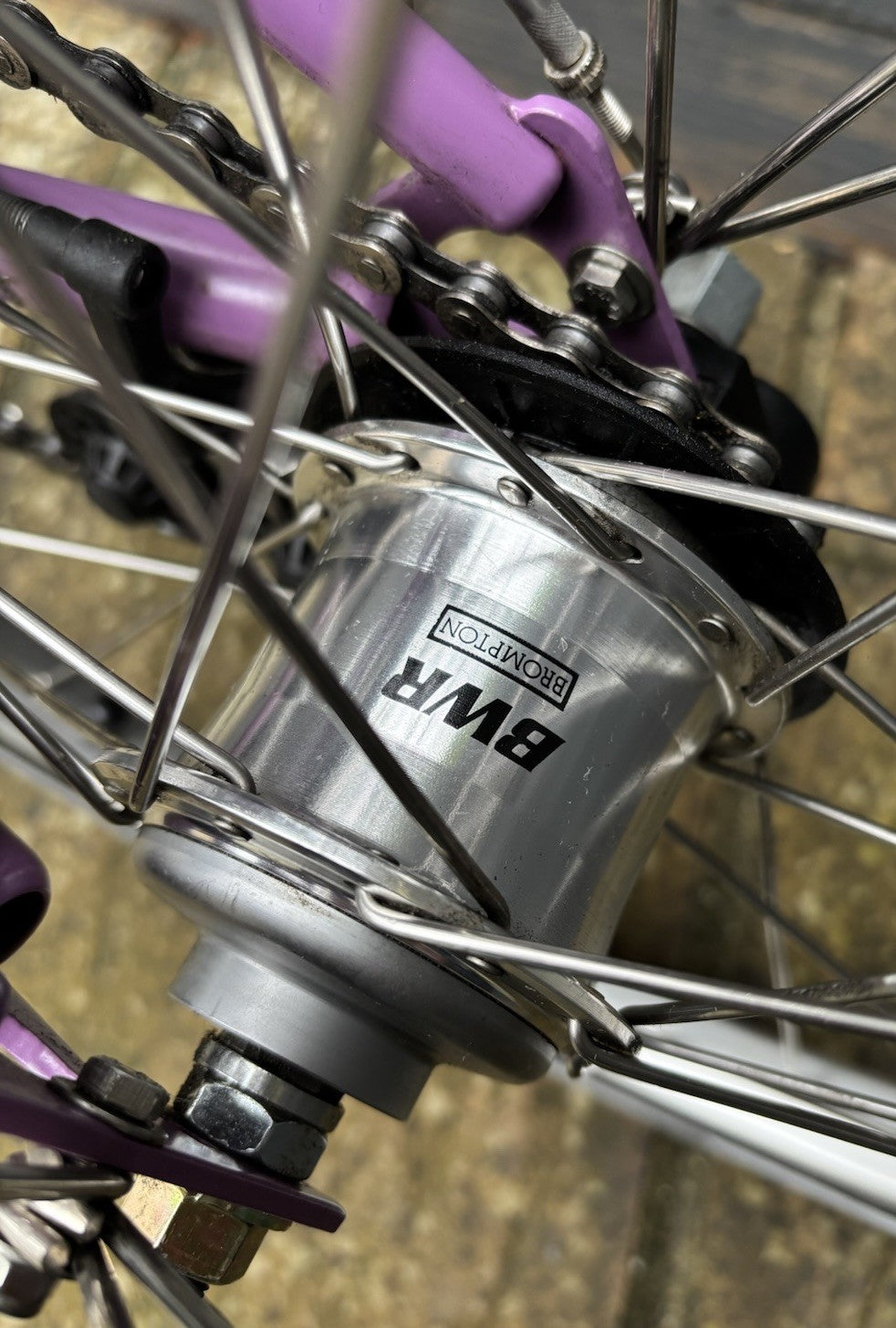 Brompton M6L in rare Lilac Folding bike C Line - Very Light Leisure Use Only