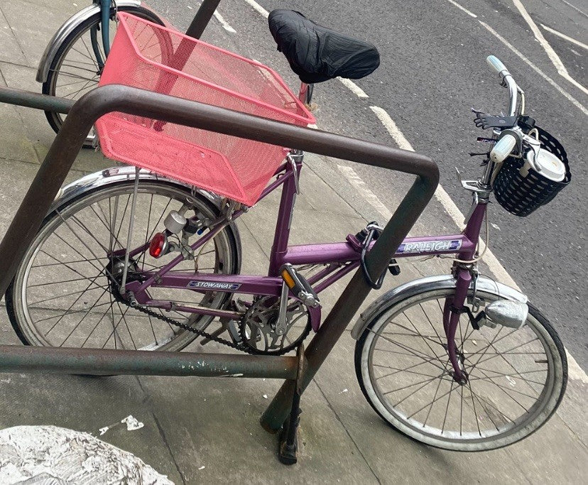 Raleigh Stowaway Folding Bike Vintage 1970s 20 Inch Wheels Good Condition
