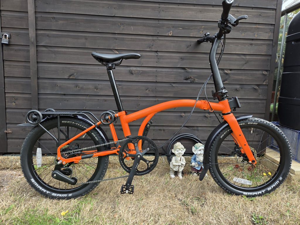Brompton G Line 8-Speed Alfine Adventure Orange Gravel Folding Bike Medium Frame