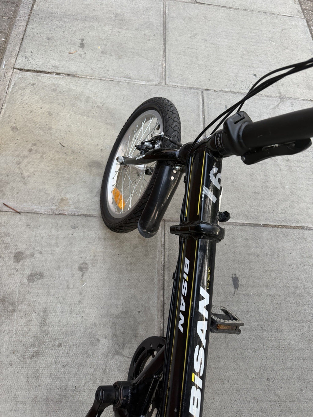 Bisan FX3800 Folding Bike – Black, 16” Wheels, Used, Working Condition