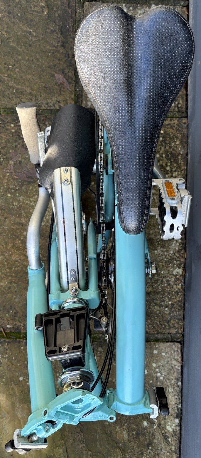 Brompton M3L folding bike C Line Equivalent in Turkish Green - Hardly Used