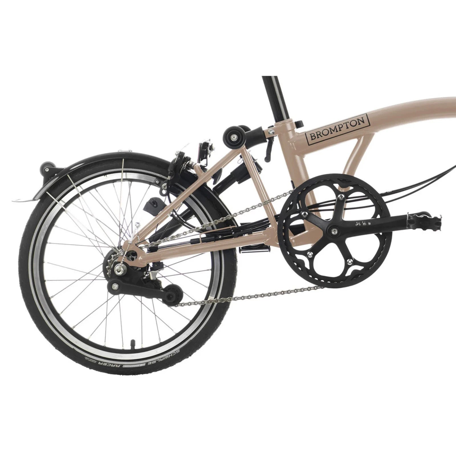 Brompton C Line 6 Speed 2024 Mid Handlebar Folding Bike - Dune Sand - NEW