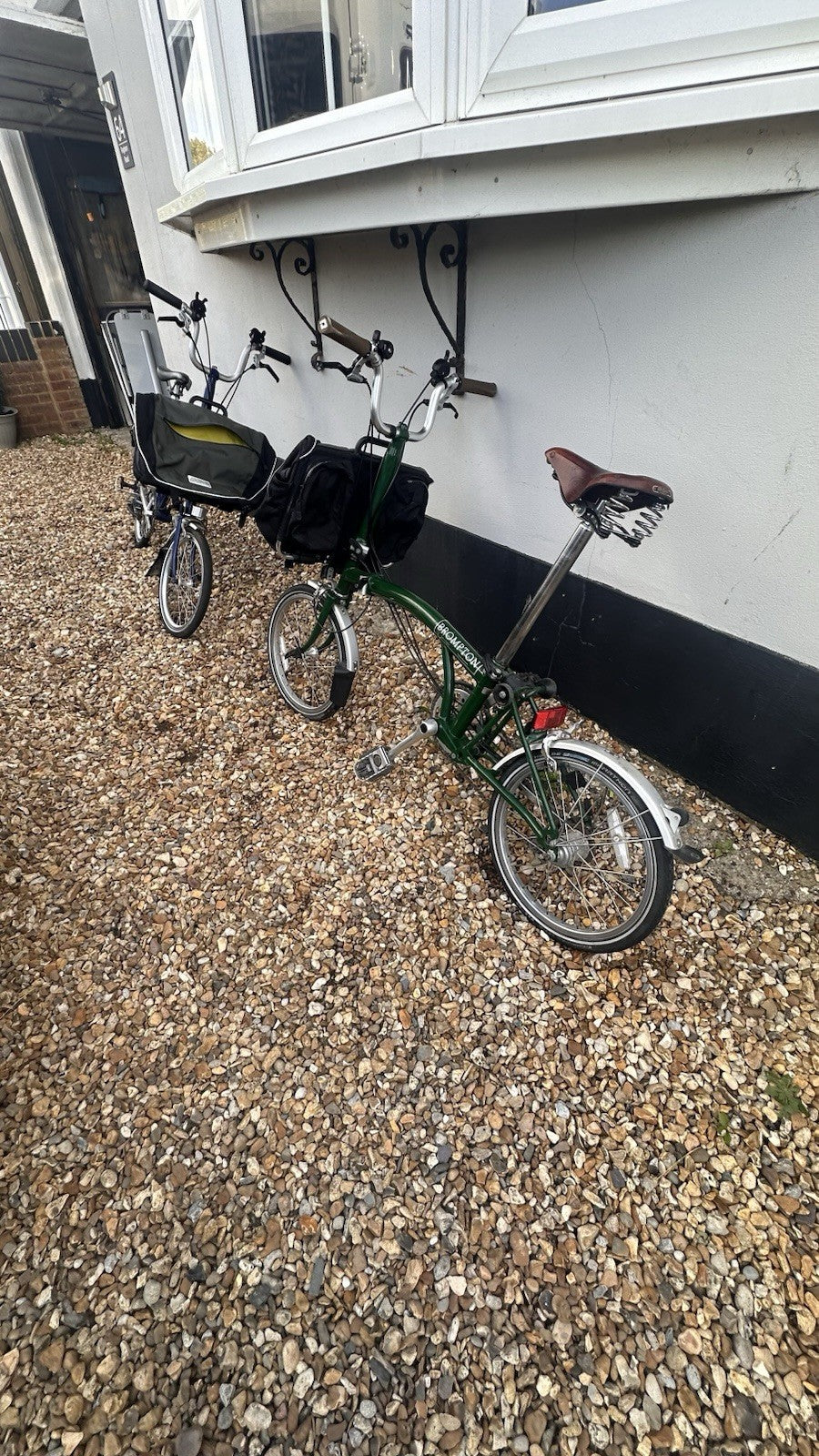 Pair Of Bromptons Folding Bikes