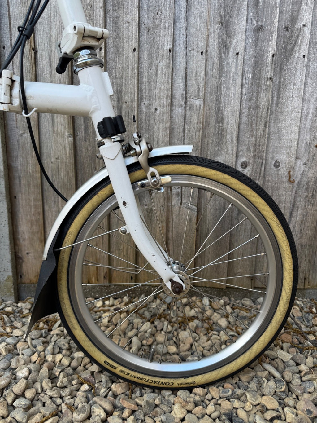 Brompton S2L Folding Bike White Good Condition