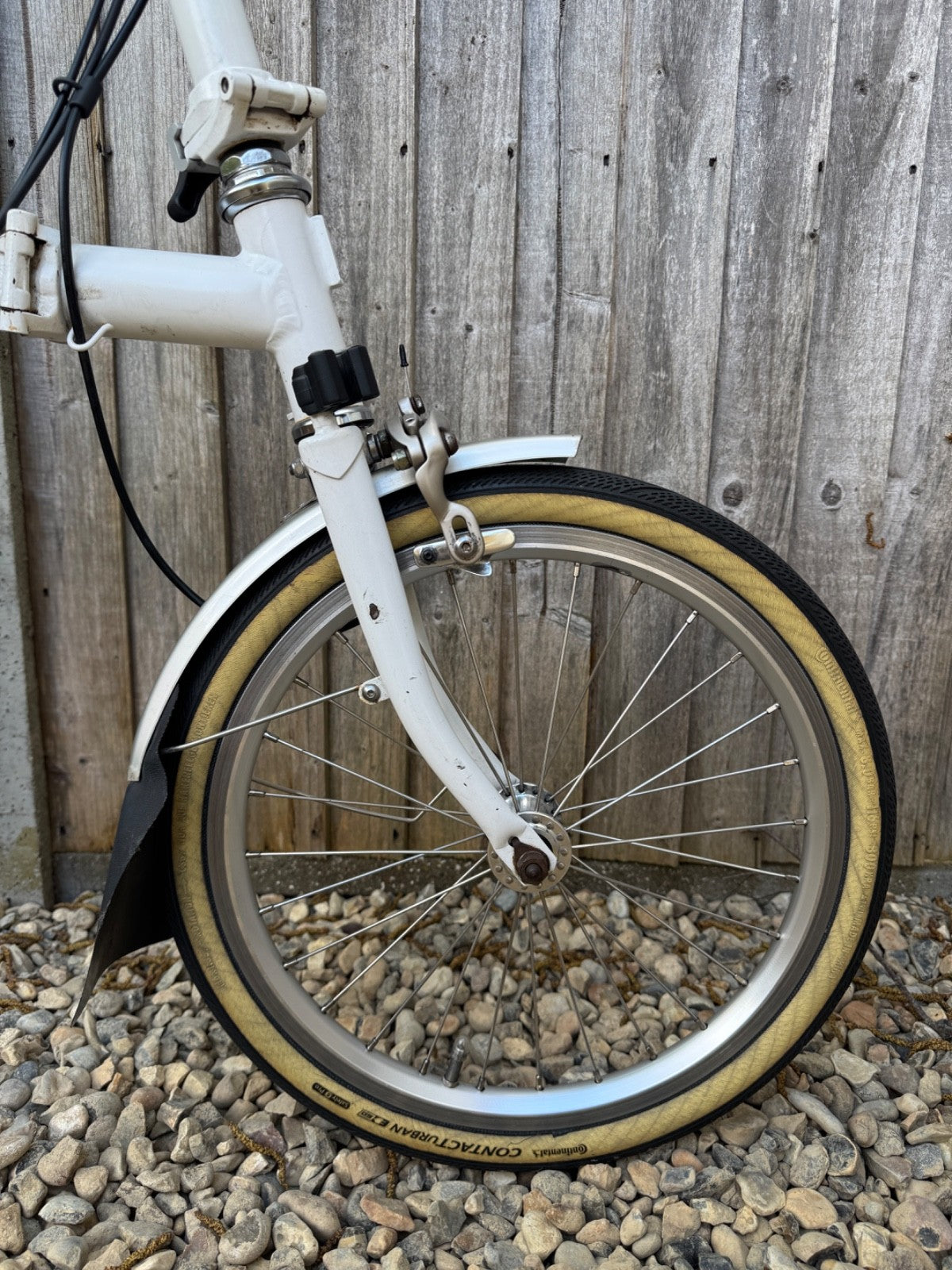 Brompton S2L Folding Bike White Good Condition