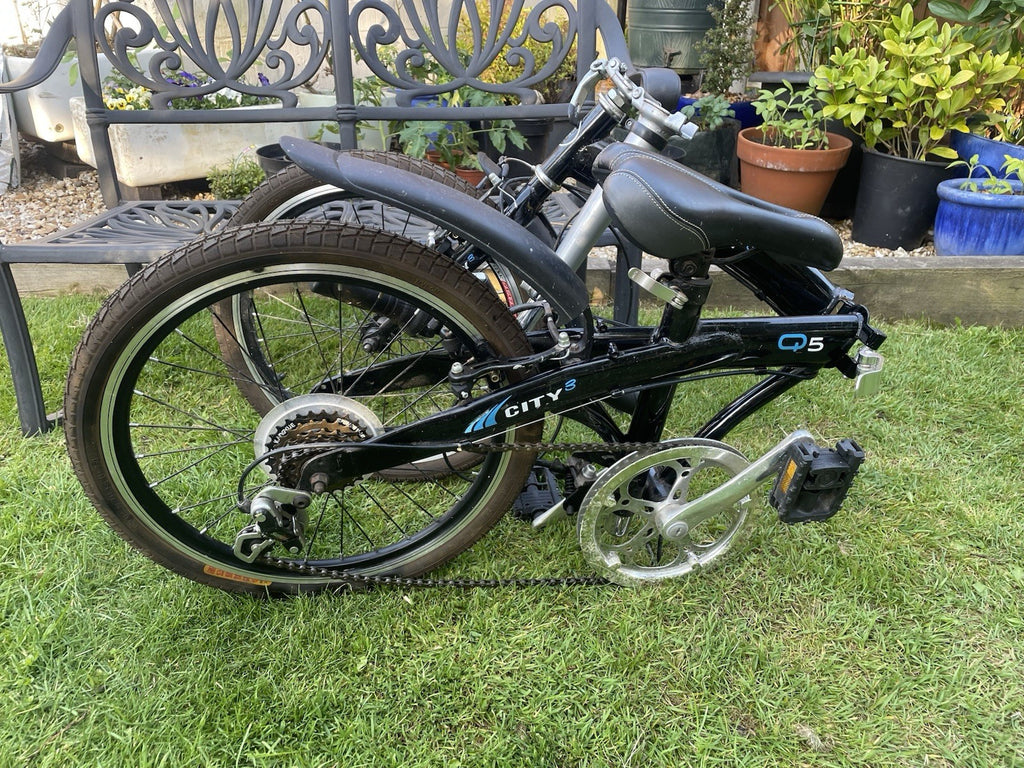 City 3 Q5 Fold Up Bicycle Black 20” Wheels Good Condition