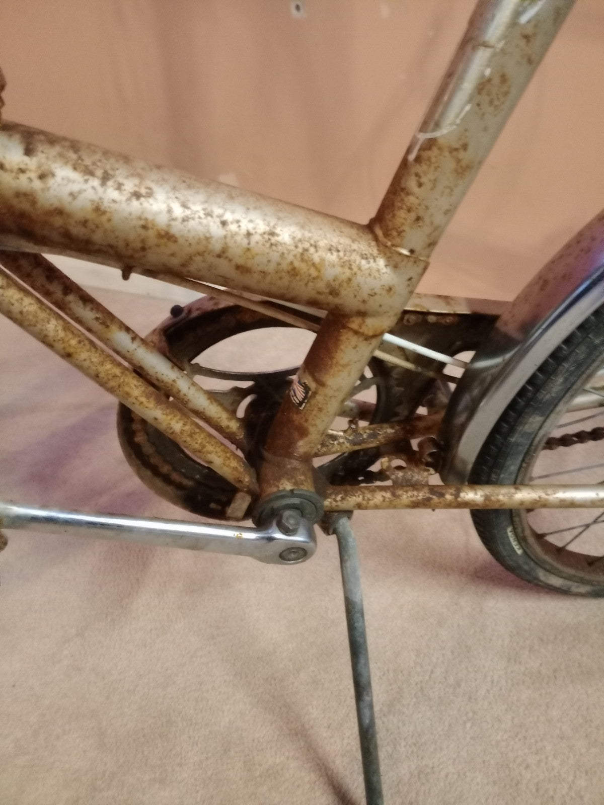 Raleigh Stow Away Folding Bike Vintage Shopper Rack