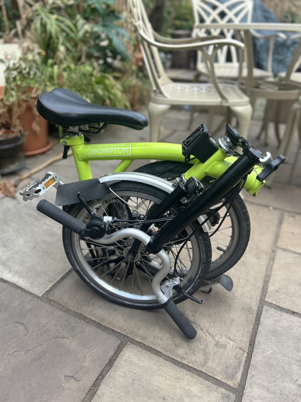 2018 Brompton M3L Folding Bike - Lime Green - Premium Bundle with 2x S-Bags