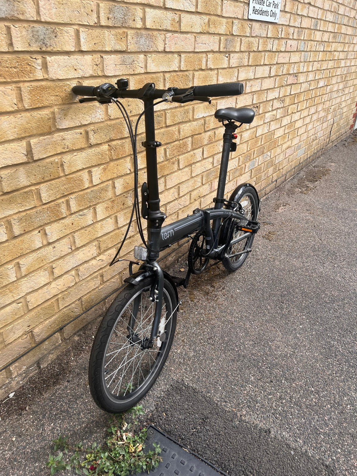 Tern Link A7 Folding Bicycle 20" 7 Speed - grey, easy carry