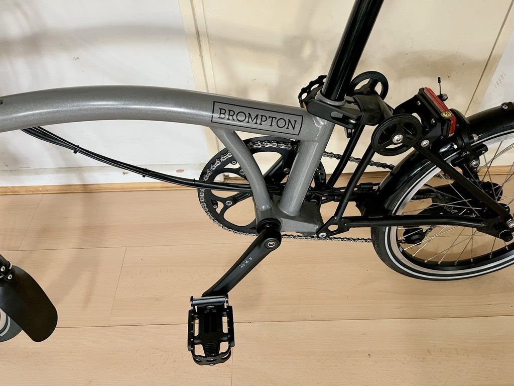 Brompton P Line 4-Speed Folding Bike Stormy Grey Excellent Condition