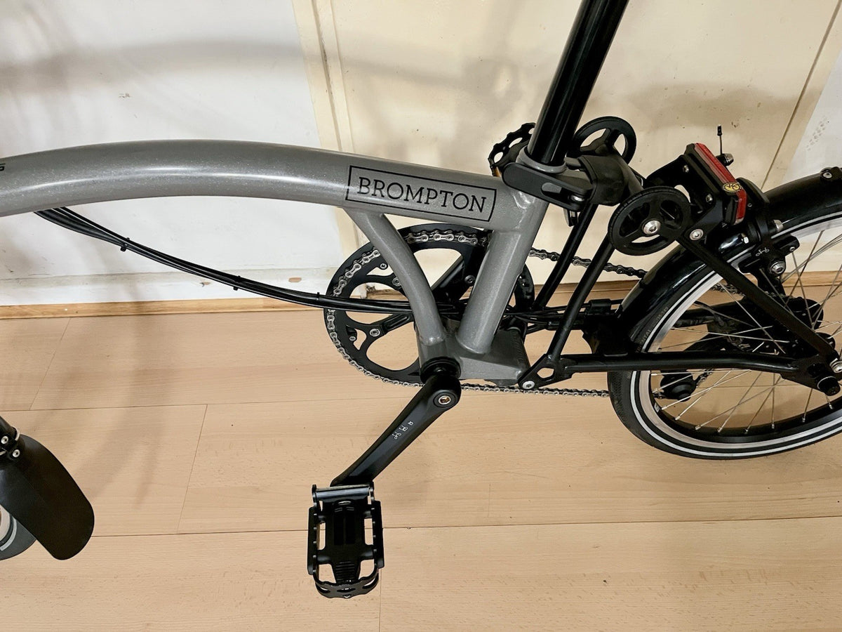 Brompton P Line 4-Speed Folding Bike Stormy Grey Excellent Condition