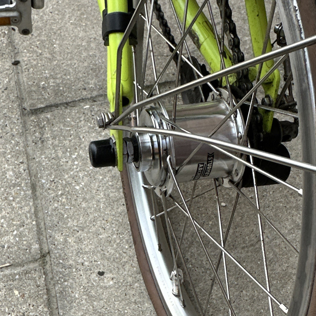 Brompton Folding Bike M3L Blue / Lime 2017