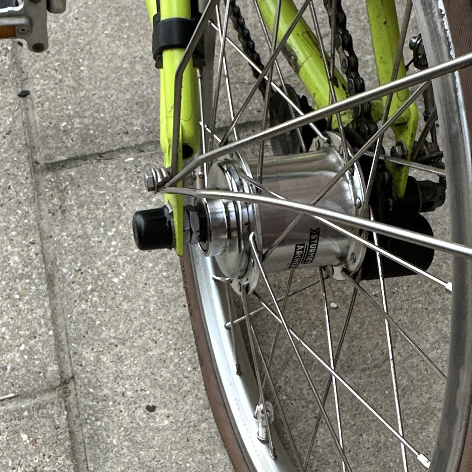 Brompton Folding Bike M3L Blue / Lime 2017