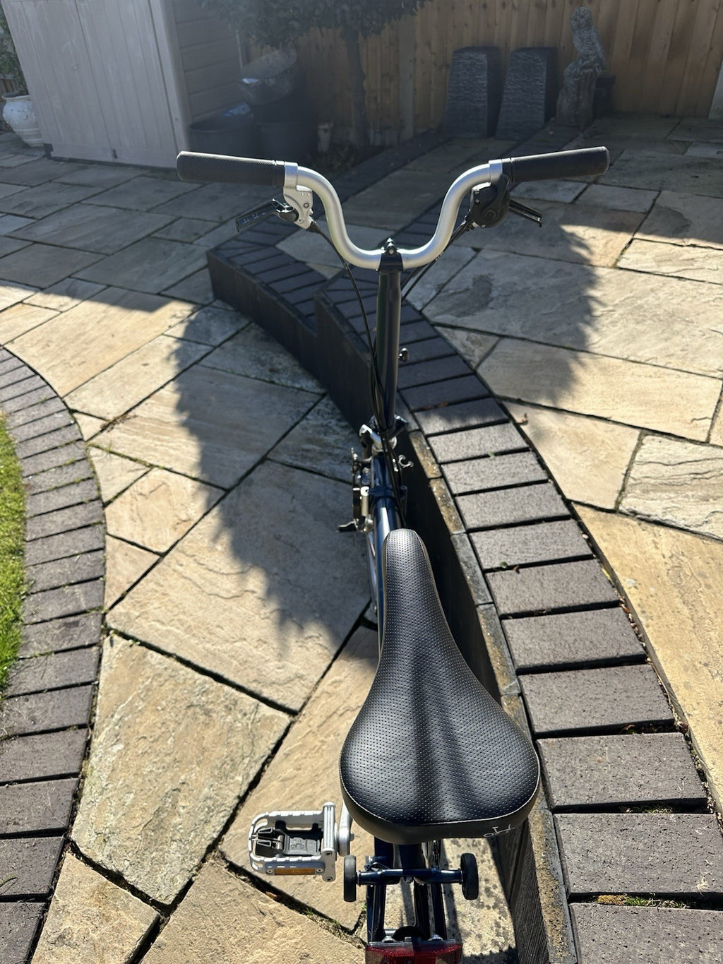 Brompton M3E Folding Bike Blue Frame
